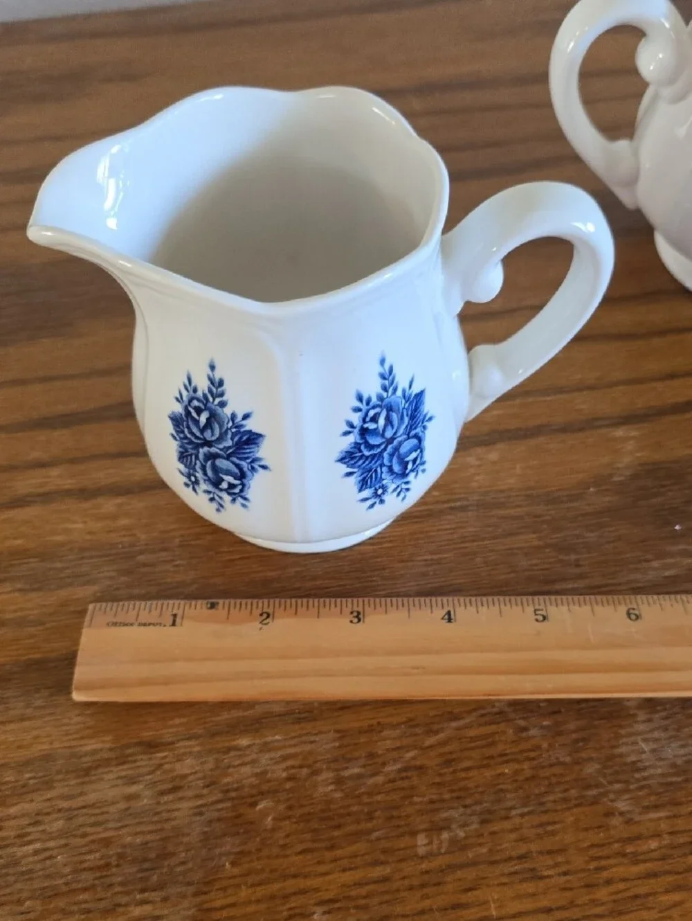 Vintage Mayhill Federalist Ironstone Sugar Bowl and Creamer Circa 1950's Tote 15